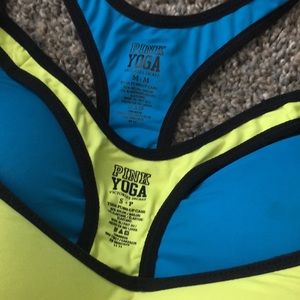 2!Victoria Secret pink- bra top YOGA TOP